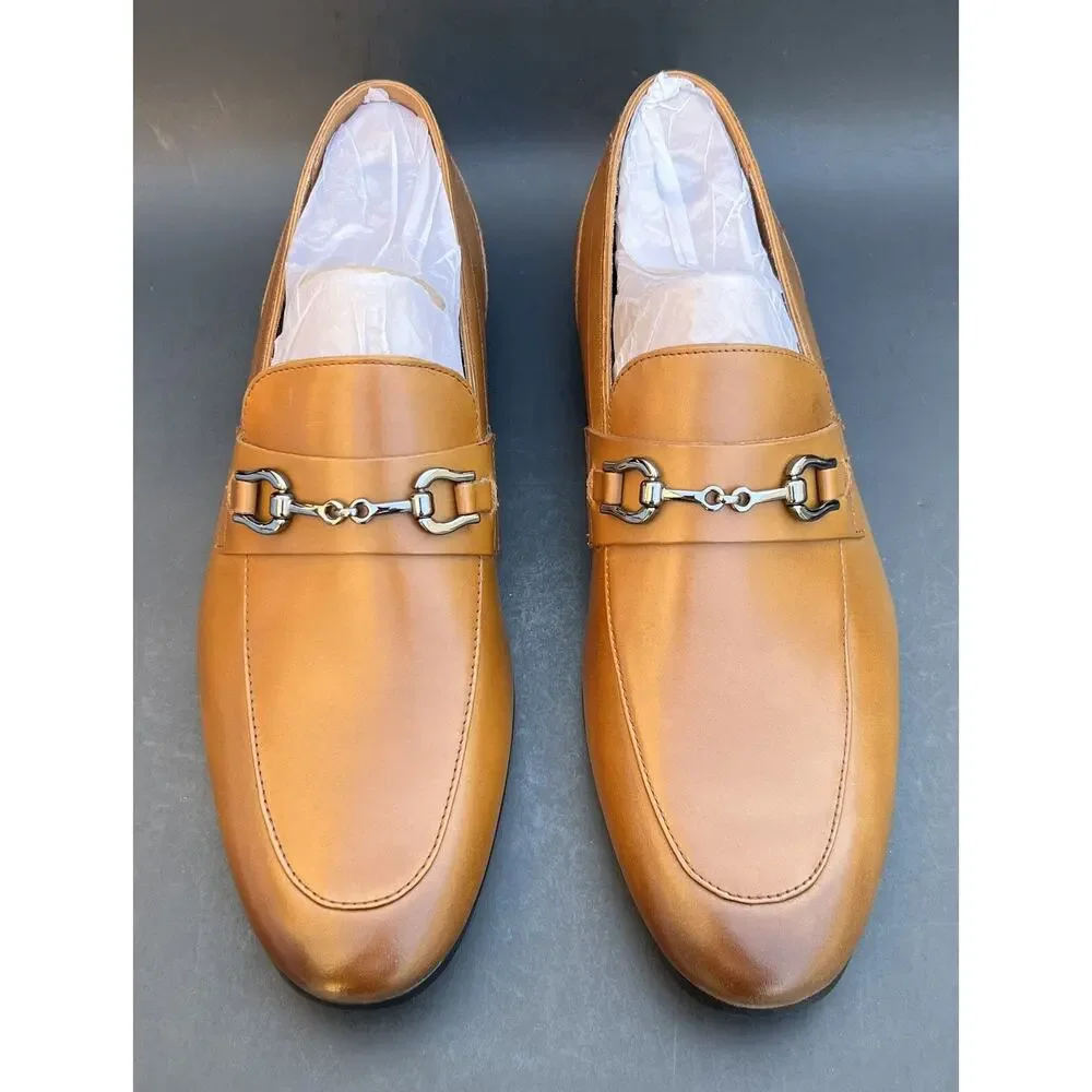 ALDO Marinho Loafers Brown (Cognac Leather Smooth) Men's 11 US Size - Picture 6 of 15